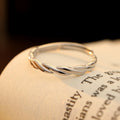 Twist Ring – Adjustable, S925 Sterling Silver