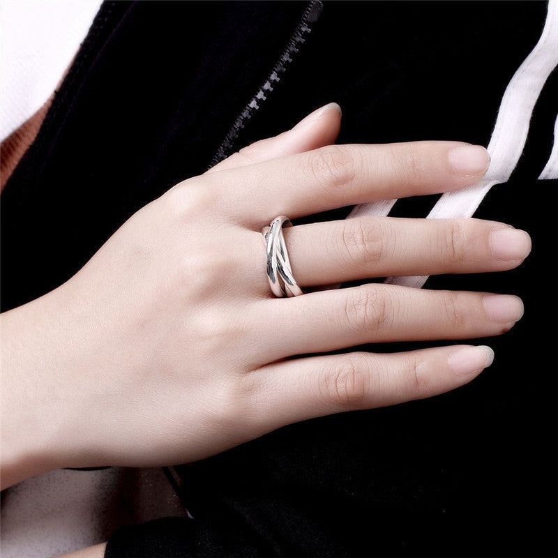Triple Band Ring – 925 Silver Plated