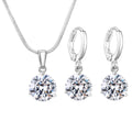 Crystal Pendant Set – Necklace & Earrings