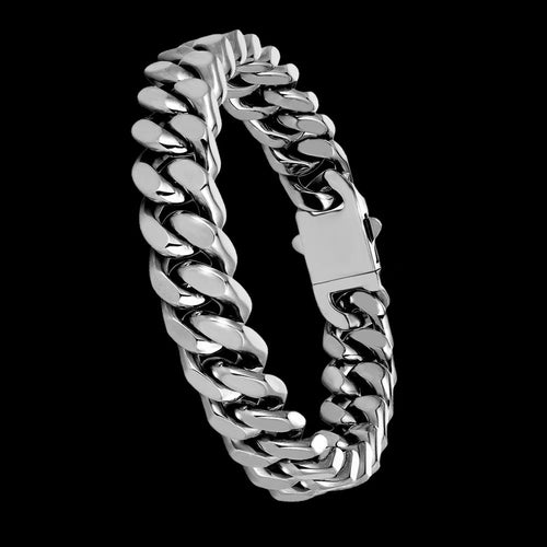 Men's Titanium Steel Geometric Jewelry Buckle Bracelet