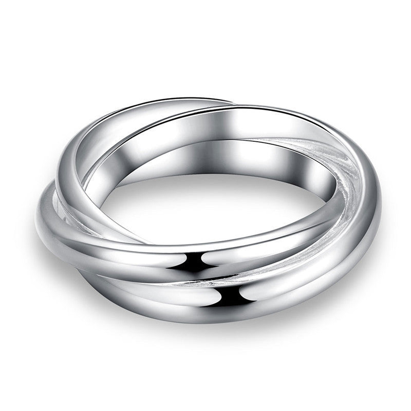Triple Band Ring – 925 Silver Plated