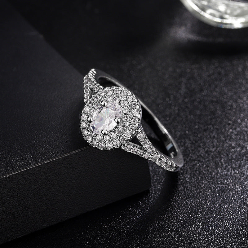 Octagon-Cut Solitaire Ring – Simulated Diamond