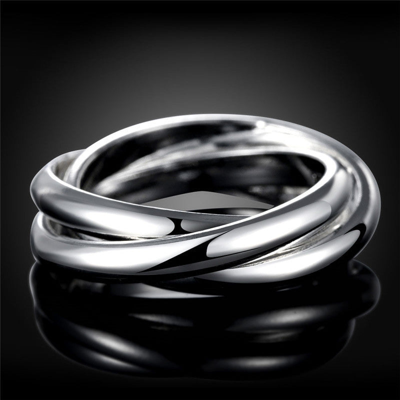 Triple Band Ring – 925 Silver Plated